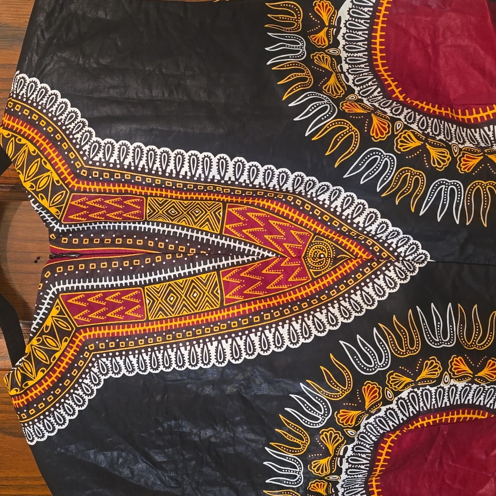 NWOT Colorful Sleeveless Dashiki Top - Picture 3 of 3